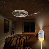NebulaBeam proyectando una luna en el techo del dormitorio